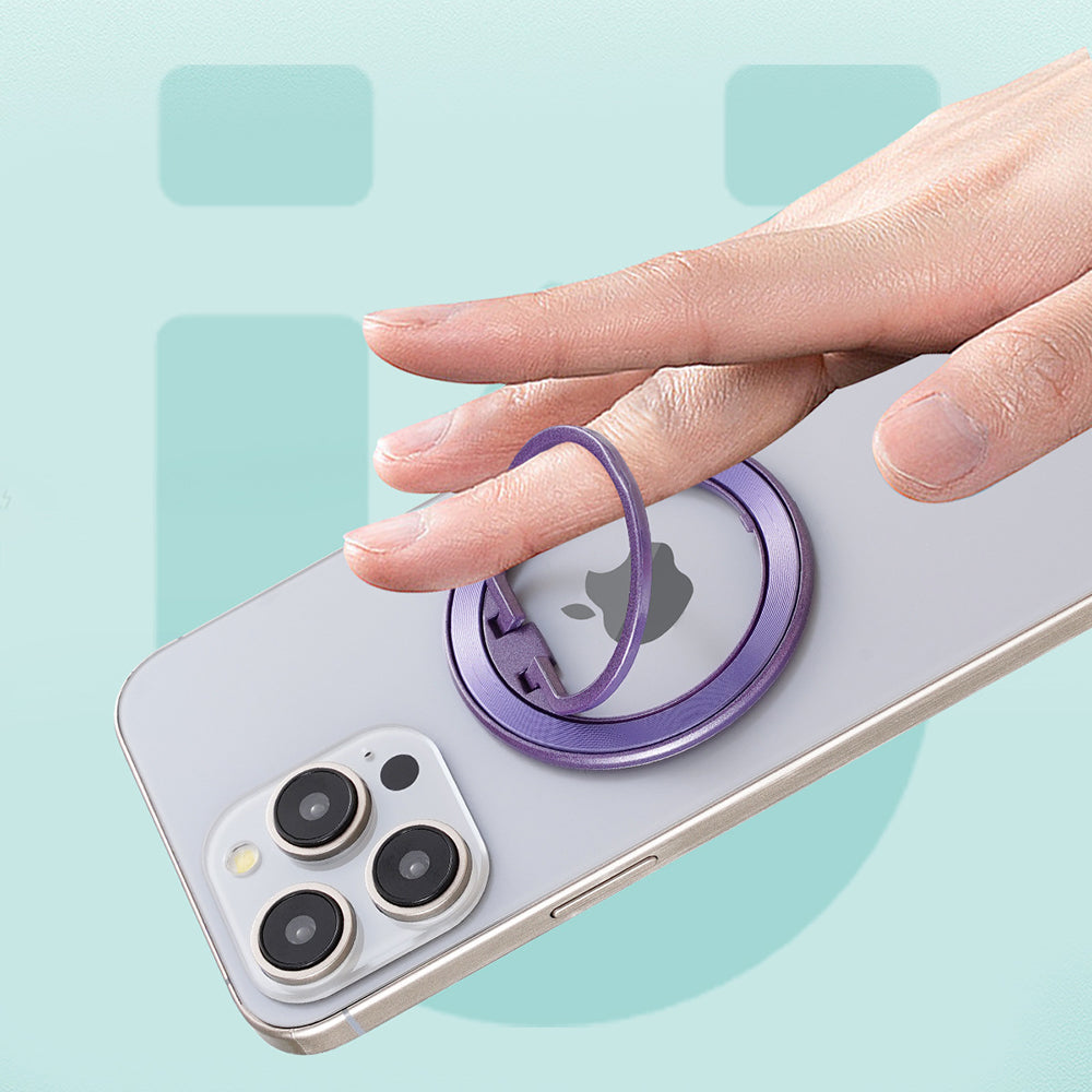 Techsuit - MagSafe Phone Ring (MPR2) - Round Shape, Aluminium Alloy - Blue