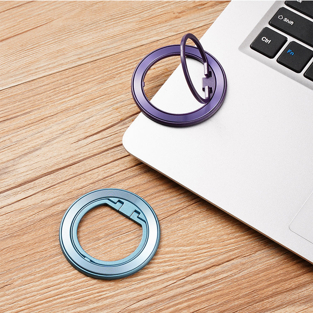 Techsuit - MagSafe Phone Ring (MPR2) - Round Shape, Aluminium Alloy - Blue
