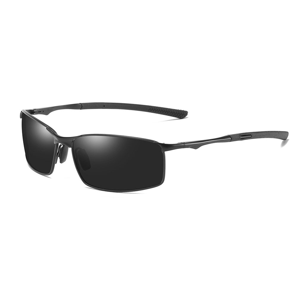 Techsuit - Μόδα > Αξεσουάρ > Γυαλιά Ηλίου Polarized (559) - for Men, with UV Protection and Metal Frame, Rectangular - Black