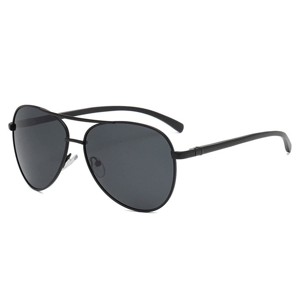 Techsuit - Μόδα > Αξεσουάρ > Γυαλιά Ηλίου Polarized (2150) - for Men, with UV Protection, Metal Frame - Black / Black Gray