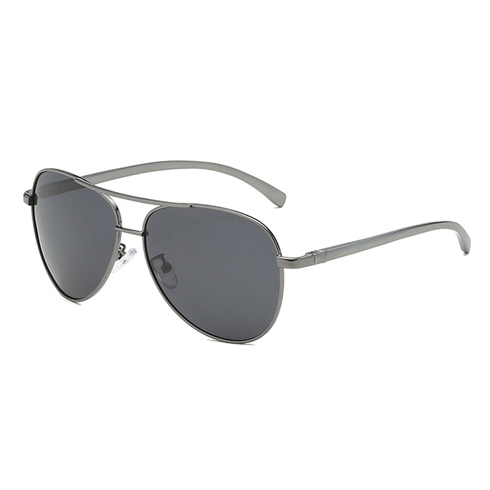 Techsuit - Μόδα > Αξεσουάρ > Γυαλιά Ηλίου Polarized (2150) - for Men, with UV Protection, Metal Frame - Gun Color / Black Gray