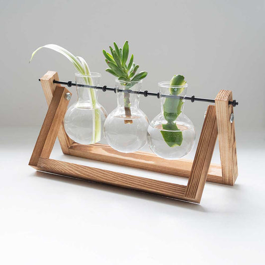 The Source - Home & Lifestyle - Propergator Vases - Ξυλινη Βάση Με Βάζα Για Υδροπονική Καλλιέργεια – Θήκη για κινητό από το PhoneBazaar.gr