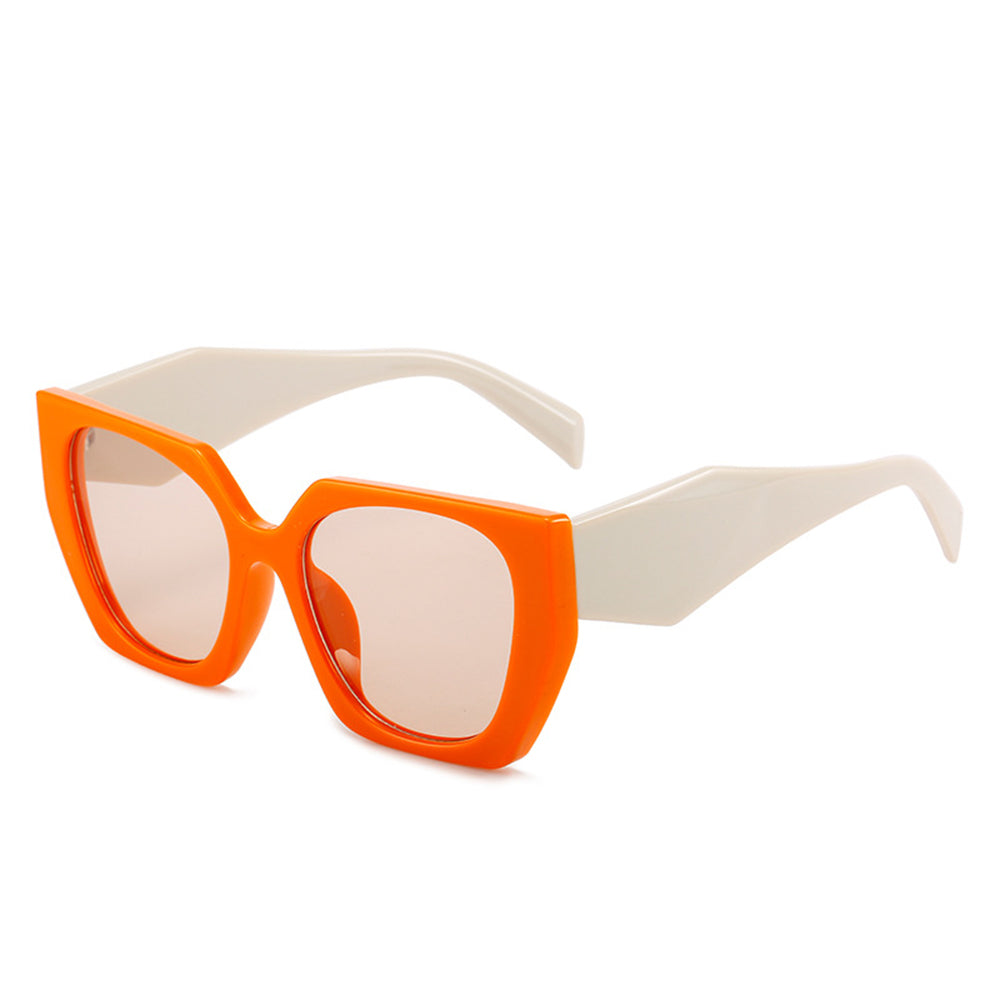 Techsuit - Μόδα > Αξεσουάρ > Γυαλιά Ηλίου (3967) - for Women, PC Frame and Lens - Orange / Beige / Champagne