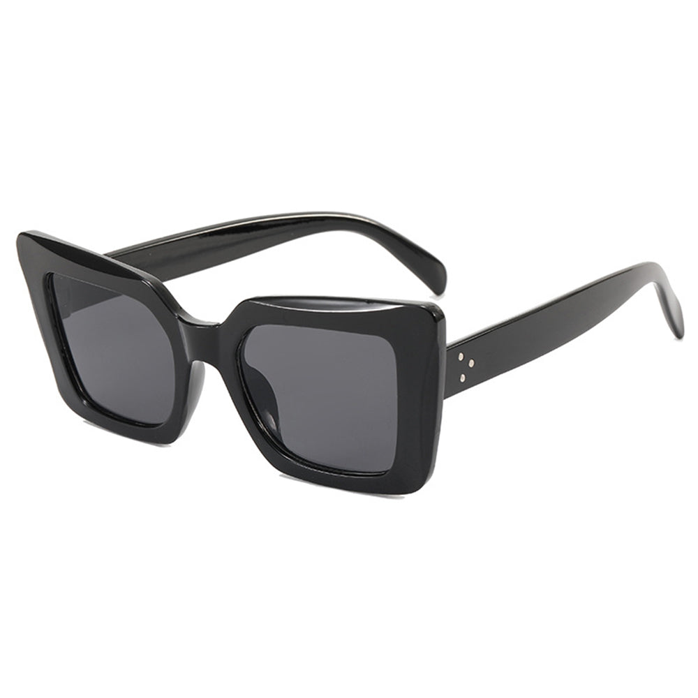 Techsuit - Μόδα > Αξεσουάρ > Γυαλιά Ηλίου (5277) - for Women with PC Frame and Lens, Square Shape - Black / Gray