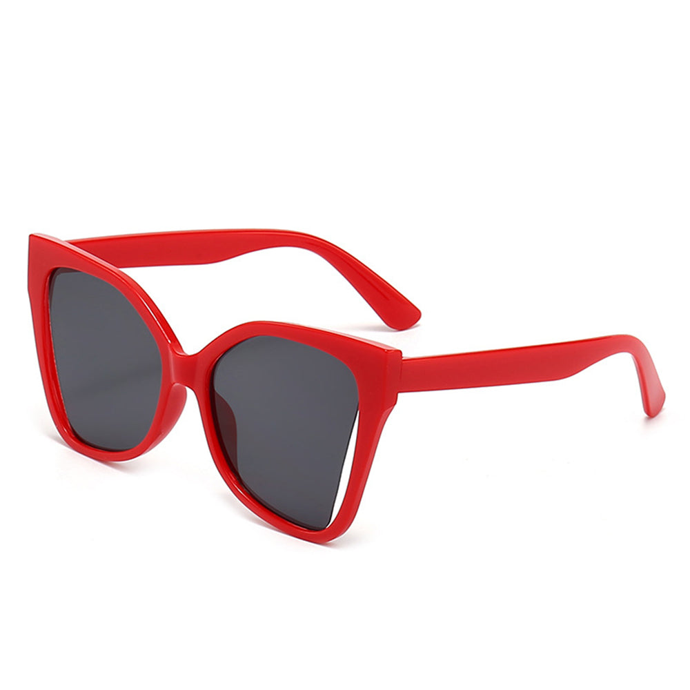 Techsuit - Μόδα > Αξεσουάρ > Γυαλιά Ηλίου (5335) - for Women with PC Frame and Lens, Butterfly Shape - Red / Gray
