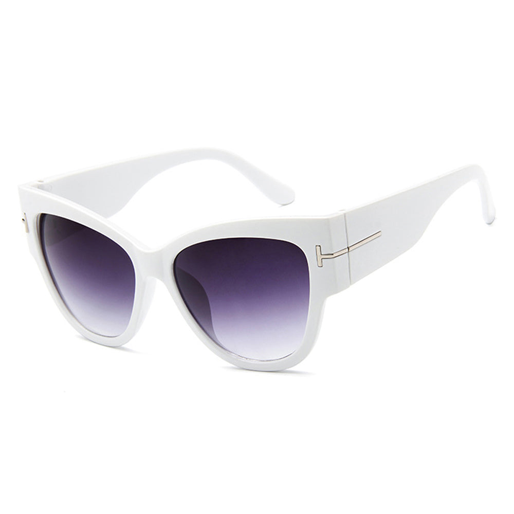 Techsuit - Μόδα > Αξεσουάρ > Γυαλιά Ηλίου (9778) - for Women with PC Frame and Lens, Cat Eye - White / Gradient