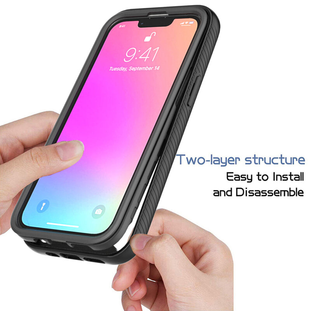 Techsuit - Defense360 Pro + Screen Protector - iPhone 14 Pro - Black