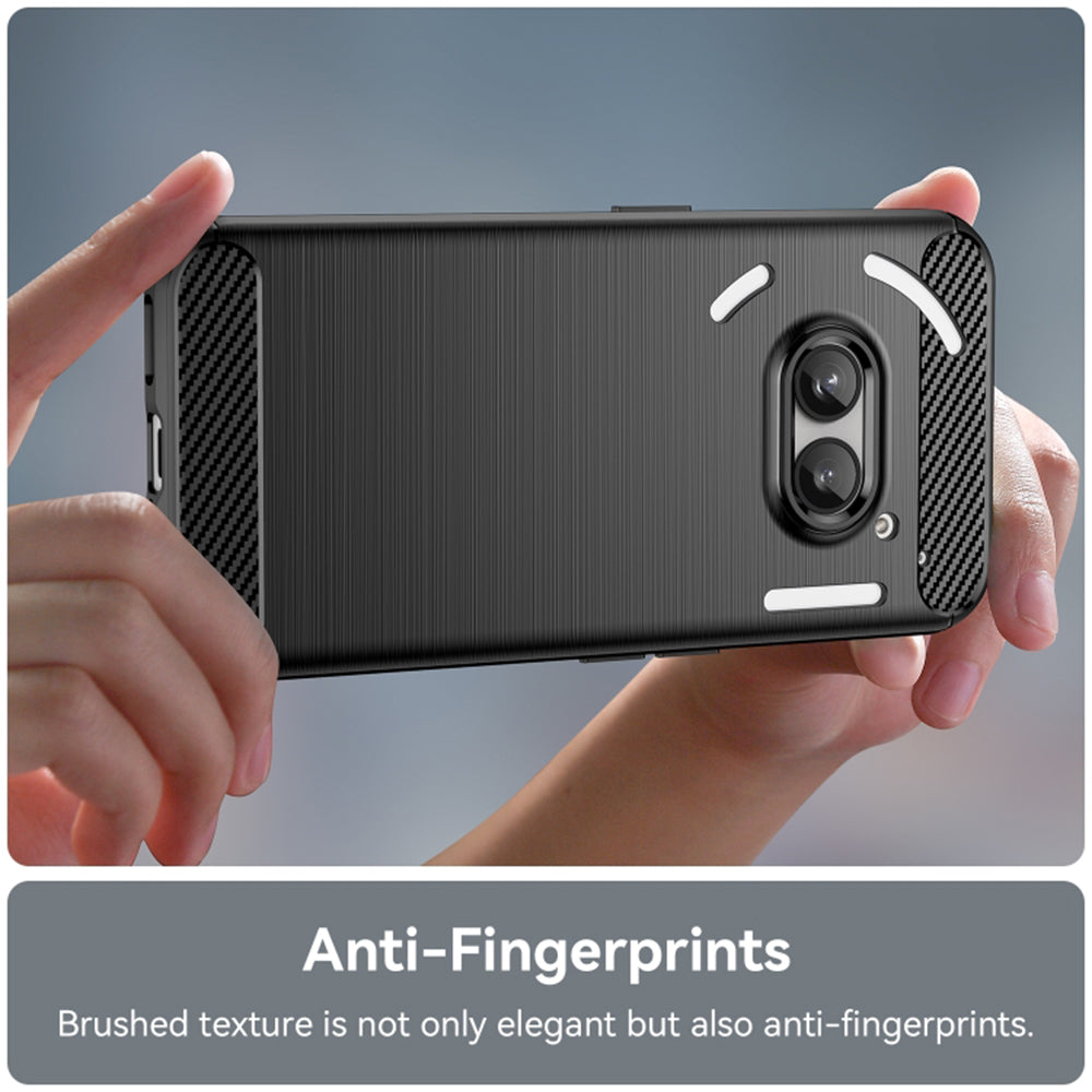 Techsuit - Carbon Silicone - Nothing Phone (2a) / (2a) Plus - Black