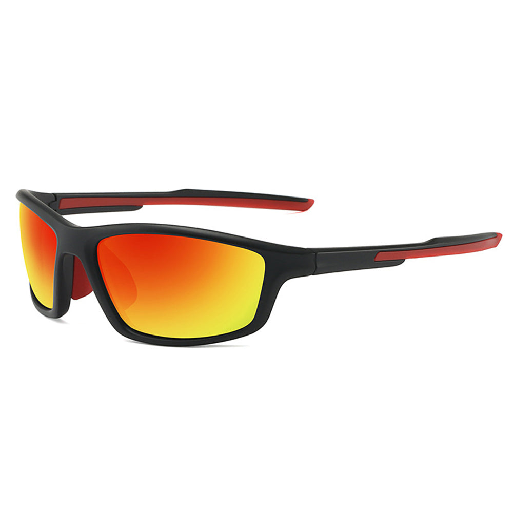 Techsuit - Bike Glasses (3047) - for Cycling and Sport Outdoor Activities, with UV Protection, Unisex - Orange