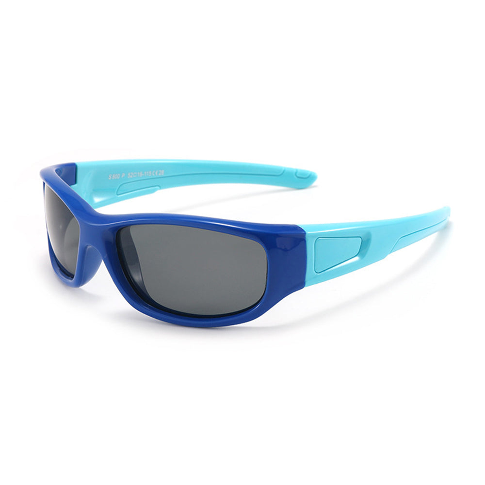 Techsuit - Μόδα > Αξεσουάρ > Γυαλιά Ηλίου Polarised (800-C28) - for Kids, Sport Type, Flexible - Dark Blue / Sky Blue