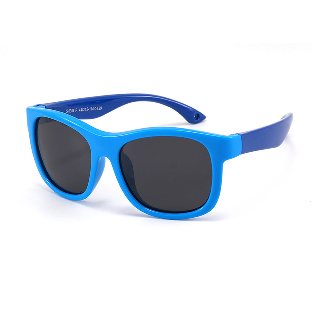 Techsuit - Μόδα > Αξεσουάρ > Γυαλιά Ηλίου Polarised (8306-C29) - for Babies, Square Shape, with Strap - Blue / Dark Blue