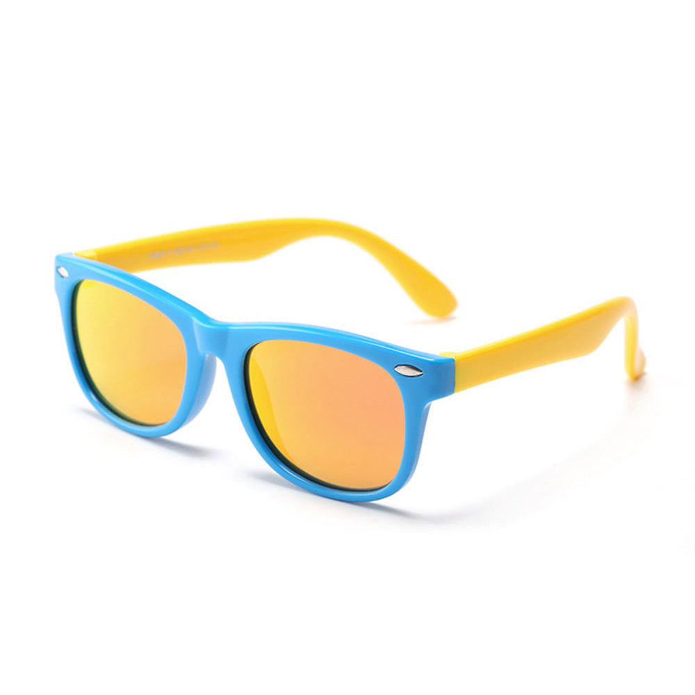 Techsuit - Μόδα > Αξεσουάρ > Γυαλιά Ηλίου Polarised (D802) - for Kids, UV Protection - Blue / Yellow / Orange