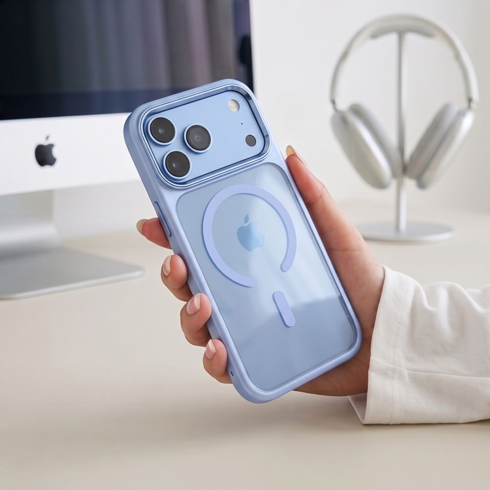 Θήκη Tech-Protect MAGMAT MagSafe CC iPhone 17 PRO / 18 PRO Light Blue/Διάφανο - iPhone 17 Pro