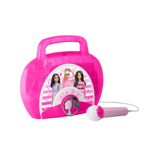 Ekids Barbie Boombox Karaoke & Ενσύρματο Μικρόφωνο Για Παιδιά Με Ενσωματωμένη Μουσική, Φωτισμό, Sound Effects (Be-115) (Μωβ/Λευκό) – Θήκη για κινητό από το PhoneBazaar.gr