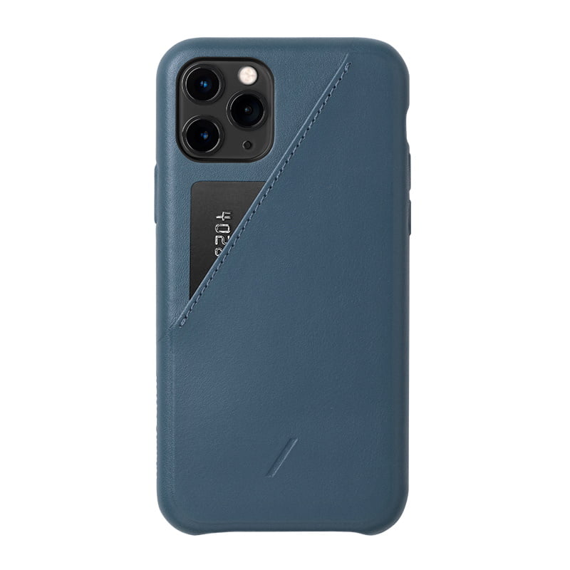 Native Union Clic Card Δερμάτινη Θήκη Προστασίας Για Apple Iphone 11 Pro Με Υποδοχή Για Κάρτες – Μπλε – Θήκη για κινητό από το PhoneBazaar.gr