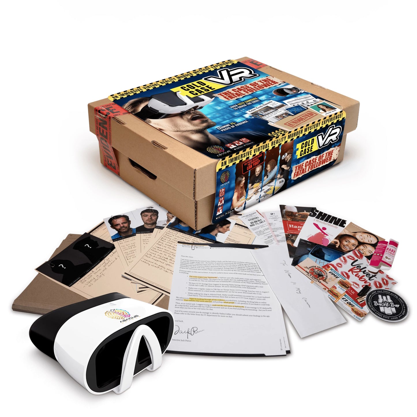 Abacus Brands Cold Case Vr The Case Of The Fatal Follower Παιχνίδι Μυστηρίου Εικονικής Πραγματικότητας – Πλήρης Αγγλική Έκδοση – Περιλαμβάνει Γυαλιά Vr – Θήκη για κινητό από το PhoneBazaar.gr