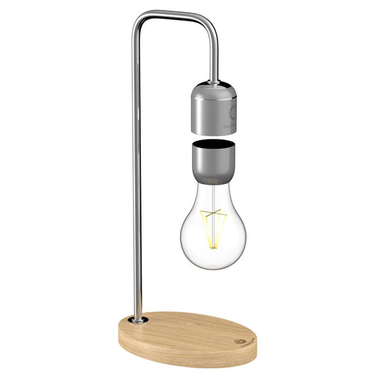 Designnest® Levitating Light Bulb |Table Lamp| Μαγνητικό Αιωρούμενο Επιτραπέζιο Φωτιστικό (Ασημί) – Θήκη για κινητό από το PhoneBazaar.gr