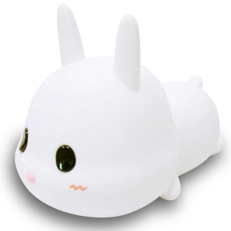 Designnest® Meng Rabbit Night Lamp Κουνελάκι Φωτιστικό Νυκτός Από Μαλακή Σιλικόνη Με Χρονοδιακόπτη – Θήκη για κινητό από το PhoneBazaar.gr