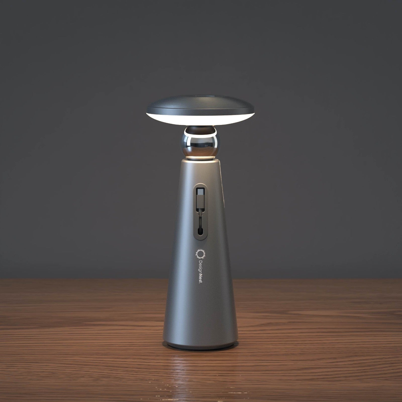 DesignNest UFO Light 360 Modular – Πολυμορφικός Φωτισμός με Στυλ (Γκρι)
