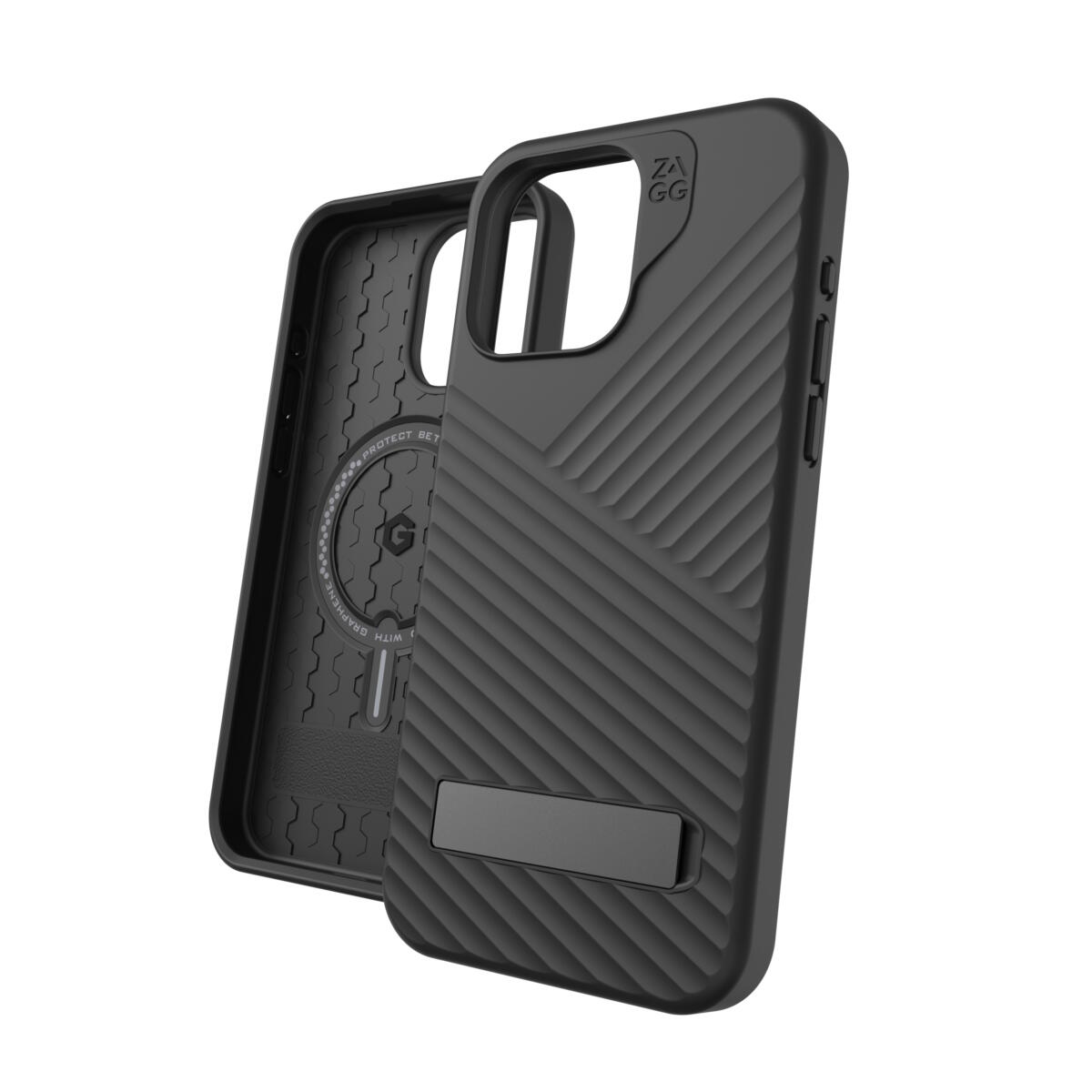 Zagg Denali Snap Case With Kickstand Θήκη Προστασίας Που Αντέχει Σε Πτώσεις Έως 5 Μέτρα – Iphone 15 Pro Max (Black) – Θήκη για κινητό από το PhoneBazaar.gr