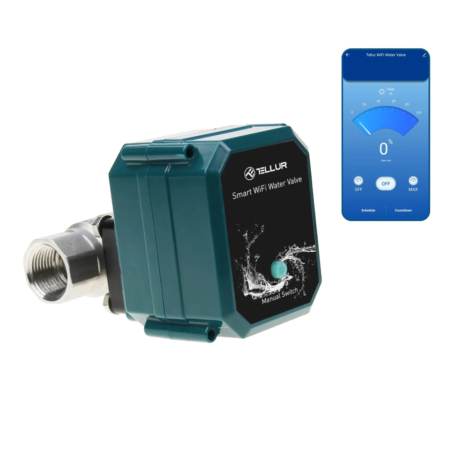 Tellur Smart Wifi Water Valve- Έξυπνη Βαλβίδα Νερού Wifi – Θήκη για κινητό από το PhoneBazaar.gr