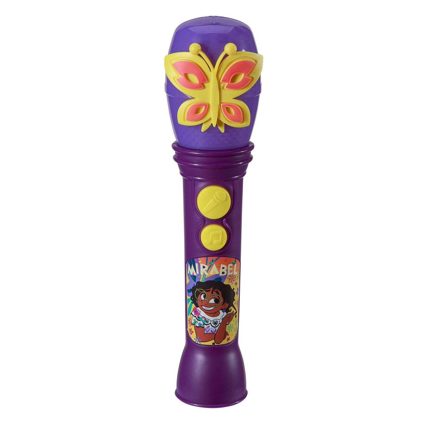 eKids Encanto Ασύρματο Μικρόφωνο Karaoke για παιδιά με ενσωματωμένη μουσική, φωτισμό, Sound Effects (EN-070) (Μωβ/Ροζ)