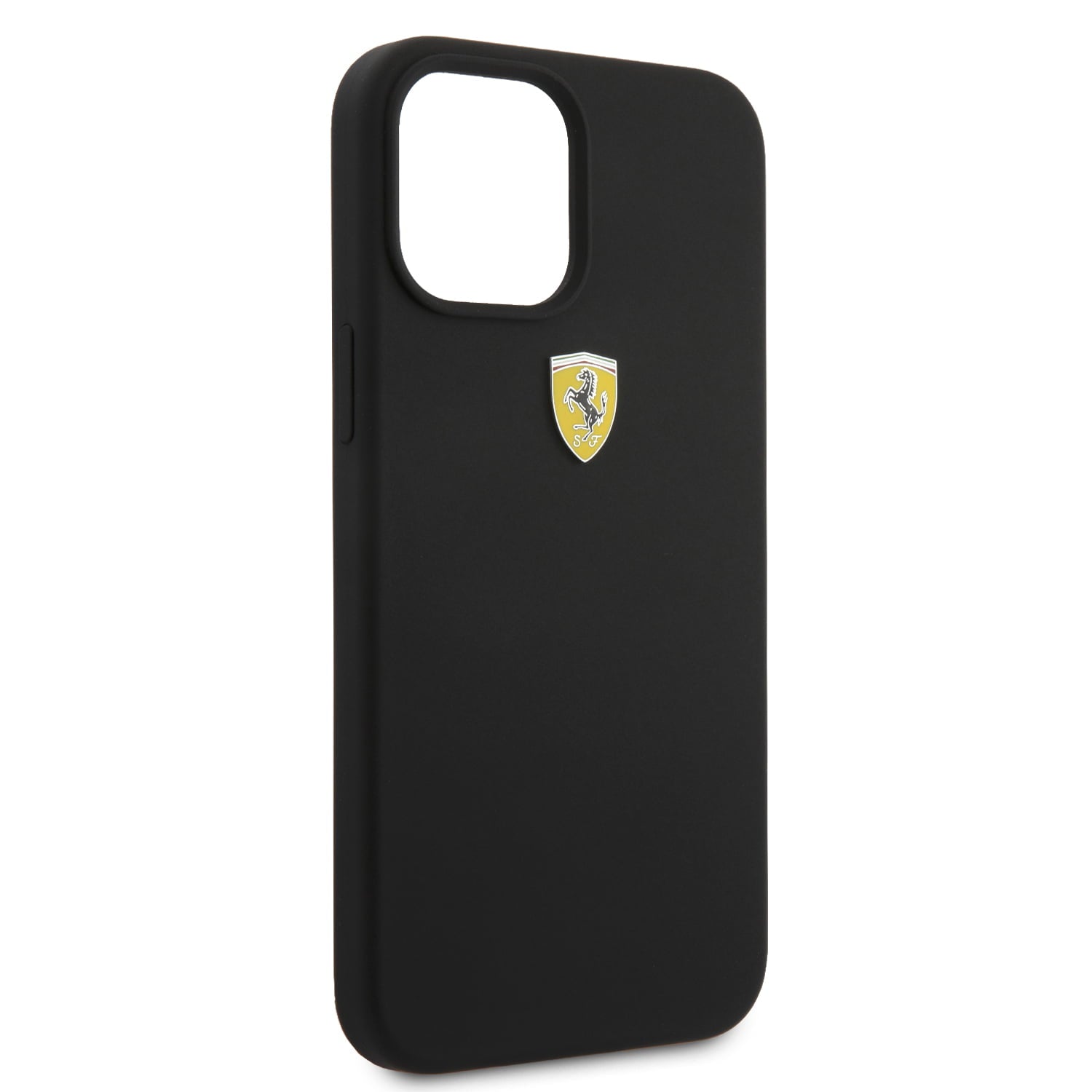Ferrari "On Track" Liquid Silicone Case Θήκη προστασίας – iPhone 12 Pro Max (Μαύρη/3D Logo)