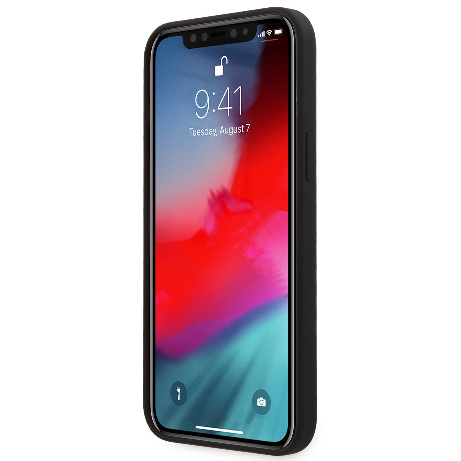 Ferrari "On Track" Liquid Silicone Case Θήκη προστασίας – iPhone 12 Pro Max (Μαύρη/3D Logo)