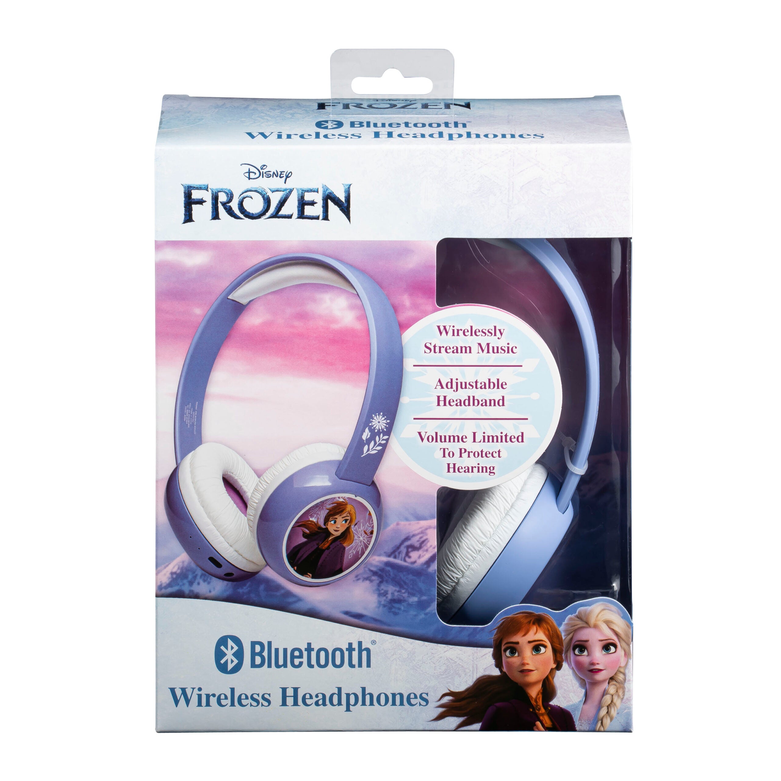 eKids Frozen 2 Ασύρματα Ακουστικά με ασφαλή μέγιστη ένταση ήχου για παιδιά και εφήβους (FR-B38VM) (Μωβ/Λευκό)