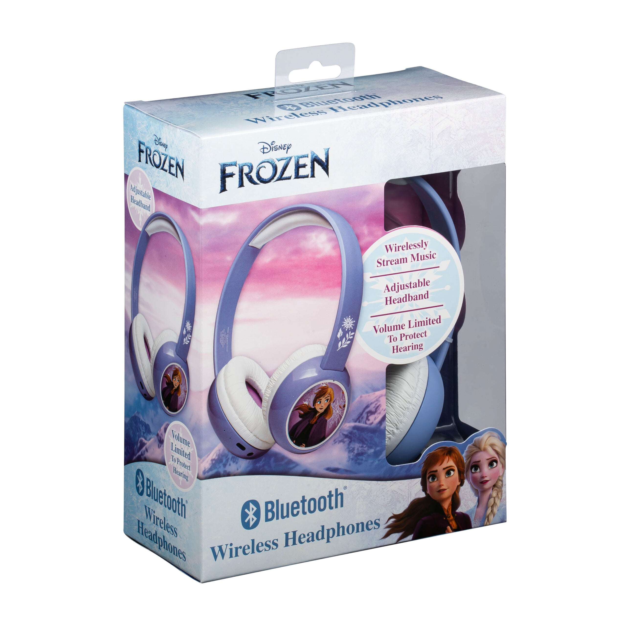 eKids Frozen 2 Ασύρματα Ακουστικά με ασφαλή μέγιστη ένταση ήχου για παιδιά και εφήβους (FR-B38VM) (Μωβ/Λευκό)