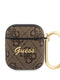Guess Script Metal Logo Collection Θήκη Προστασίας Από Δερματίνη Για Apple Airpods 1/2 (Καφε) – Θήκη για κινητό από το PhoneBazaar.gr