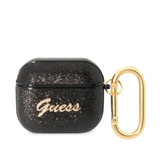 Guess Glitter Flakes Case Θήκη Προστασίας Από Σιλικόνη Για Apple Airpods 3 (Black) – Θήκη για κινητό από το PhoneBazaar.gr