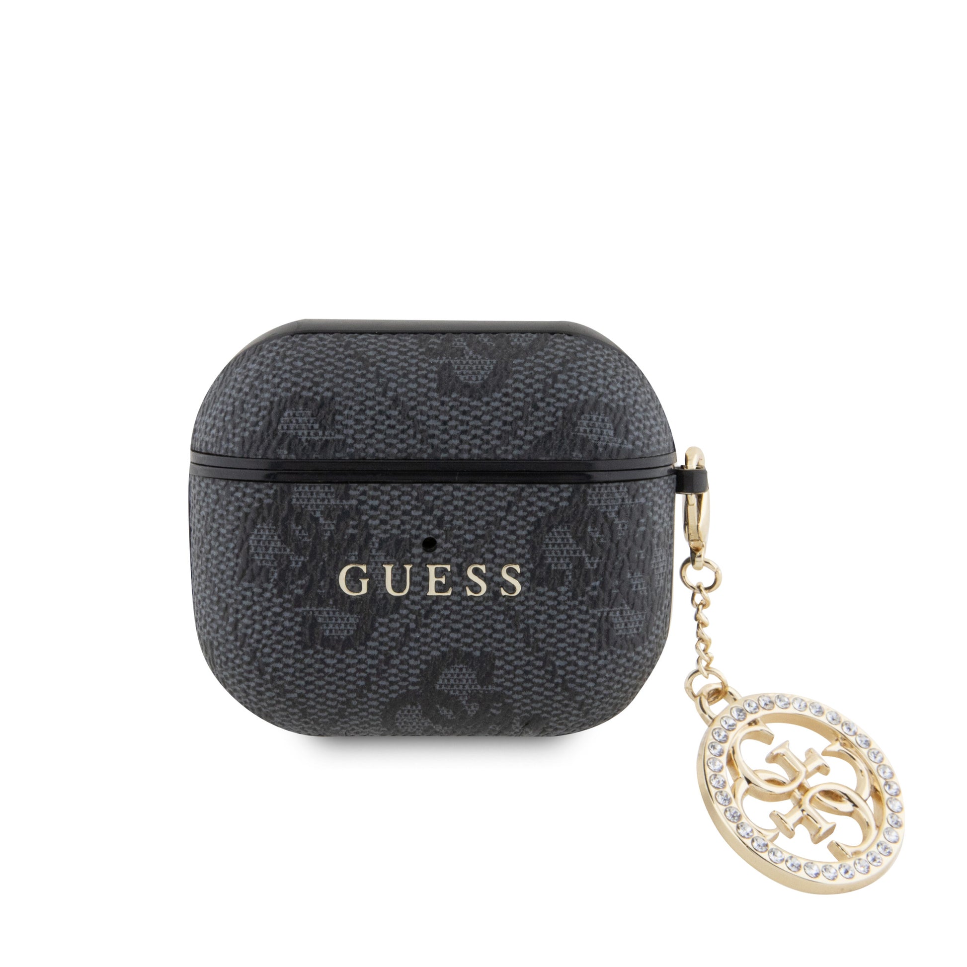 Guess "4G Strass Logo Collection" Case Θήκη Προστασίας Από Σιλικόνη – Airpods 3 (Black – Gua3P4E4Cdk) – Θήκη για κινητό από το PhoneBazaar.gr