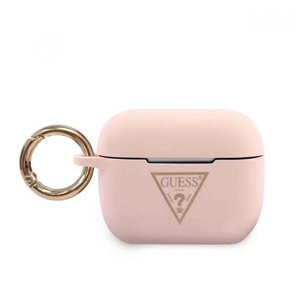 Guess Triangle Logo Silicone Case Θήκη Προστασίας Από Σιλικόνη Για Apple Airpods Pro (Pink - Guacaplstlpi) – Θήκη για κινητό από το PhoneBazaar.gr