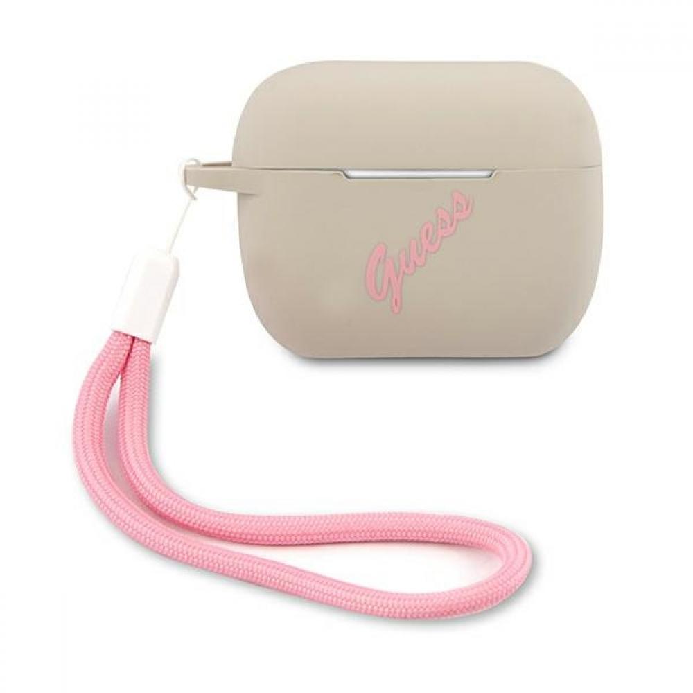 Guess Vintage Script Pink Logo Θήκη Προστασίας Από Σιλικόνη Για Apple Airpods Pro (Γκρι) – Θήκη για κινητό από το PhoneBazaar.gr