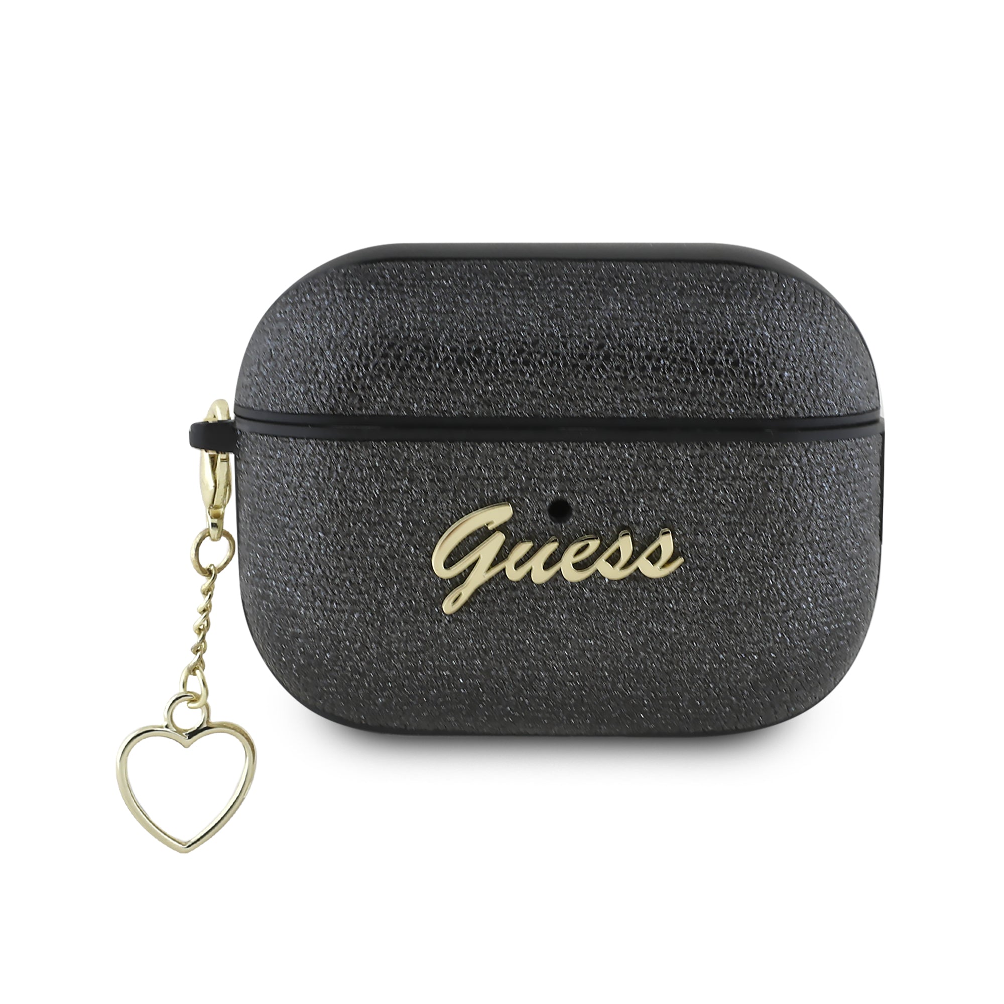 Guess “4G Charm Collection” Θήκη Προστασίας Απο Σιλικόνη Για Apple Airpods Pro 2 Με Χρυσό Κρεμαστό Στολίδι Σε Σχήμα Καρδιάς (Μαύρο) – Θήκη για κινητό από το PhoneBazaar.gr