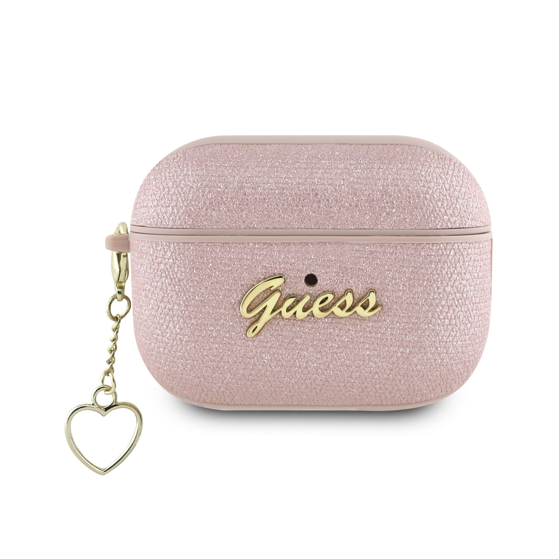 Guess “4G Charm Collection” Θήκη Προστασίας Απο Σιλικόνη Για Apple Airpods Pro 2 Με Χρυσό Κρεμαστό Στολίδι Σε Σχήμα Καρδιάς (Ροζ) – Θήκη για κινητό από το PhoneBazaar.gr