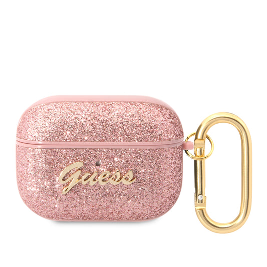 Guess Glitter Flakes Case Θήκη Προστασίας Από Σιλικόνη Για Apple Airpods Pro (Glitter Pink) – Θήκη για κινητό από το PhoneBazaar.gr