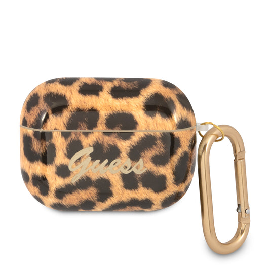 Guess Script Metal Logo Collection Θήκη Προστασίας Leopard Για Apple Airpods Pro (Χρυσό) – Θήκη για κινητό από το PhoneBazaar.gr