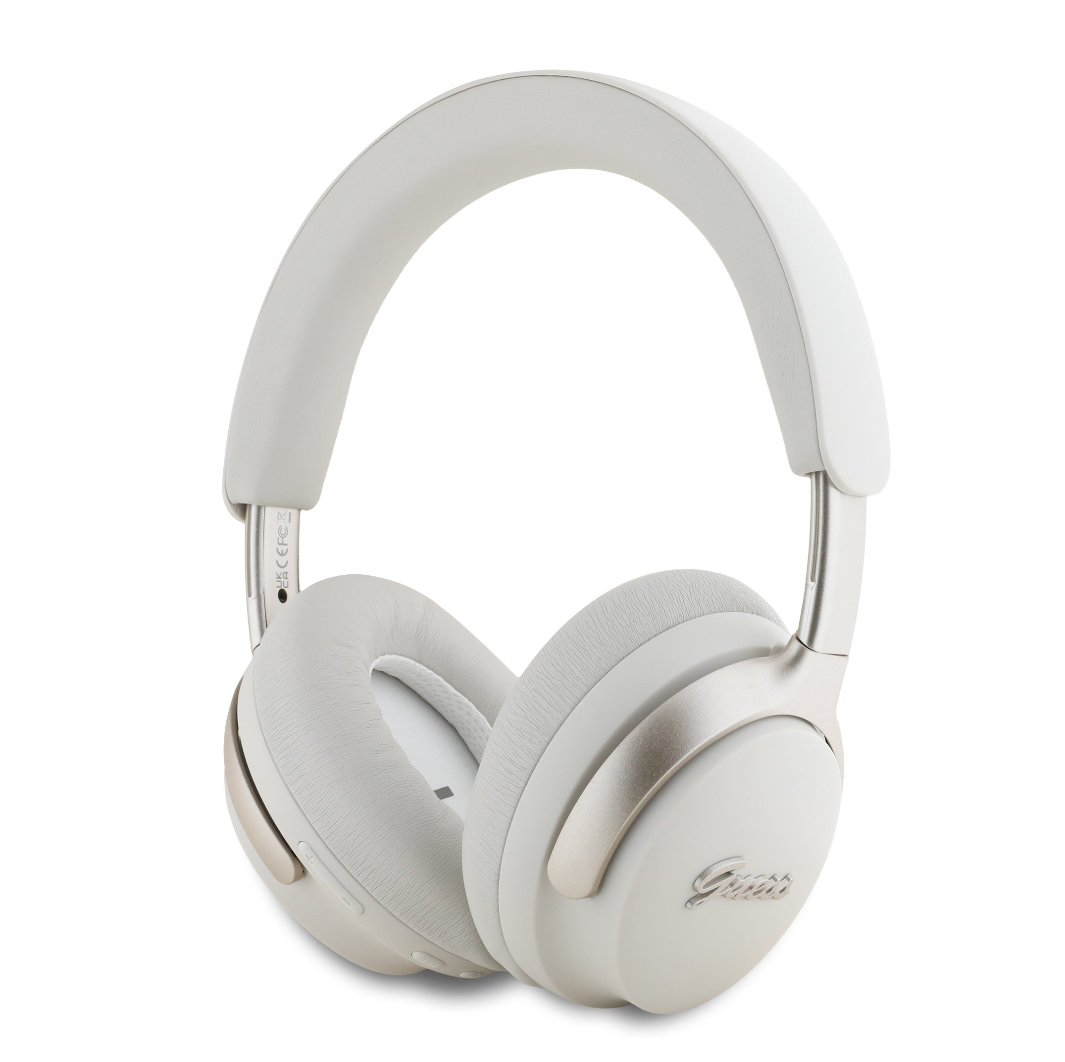 Guess Metal Script Logo Bluetooth Anc/Enc Headphones (Beige - Gubhc22Psfcsme) – Θήκη για κινητό από το PhoneBazaar.gr