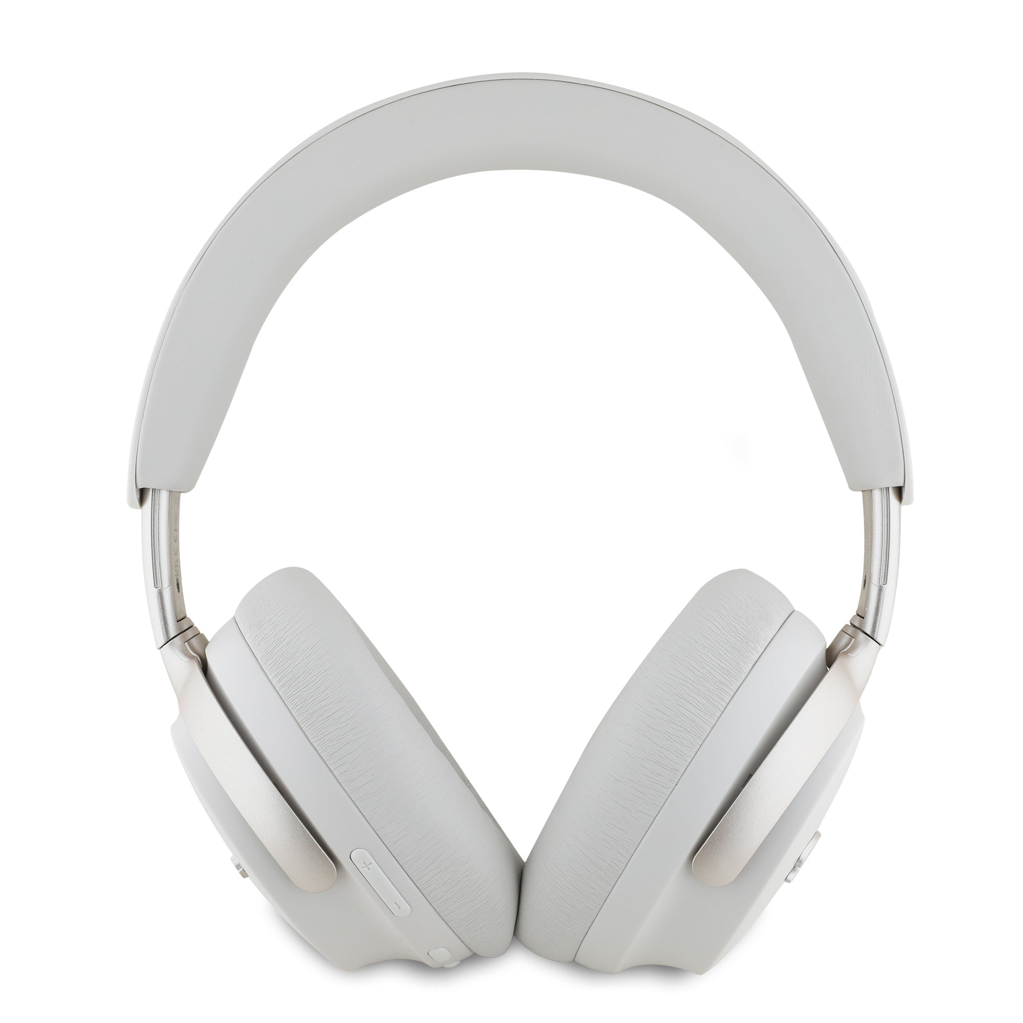 Guess Metal Script Logo Bluetooth ANC/ENC Headphones (Beige - GUBHC22PSFCSME)