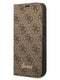 Guess “4G Logo Collection” Script Metal Logo Θήκη Προστασίας Από Δερματίνη Τύπου Folio – Iphone 14 Pro Max (Καφέ) – Θήκη για κινητό από το PhoneBazaar.gr