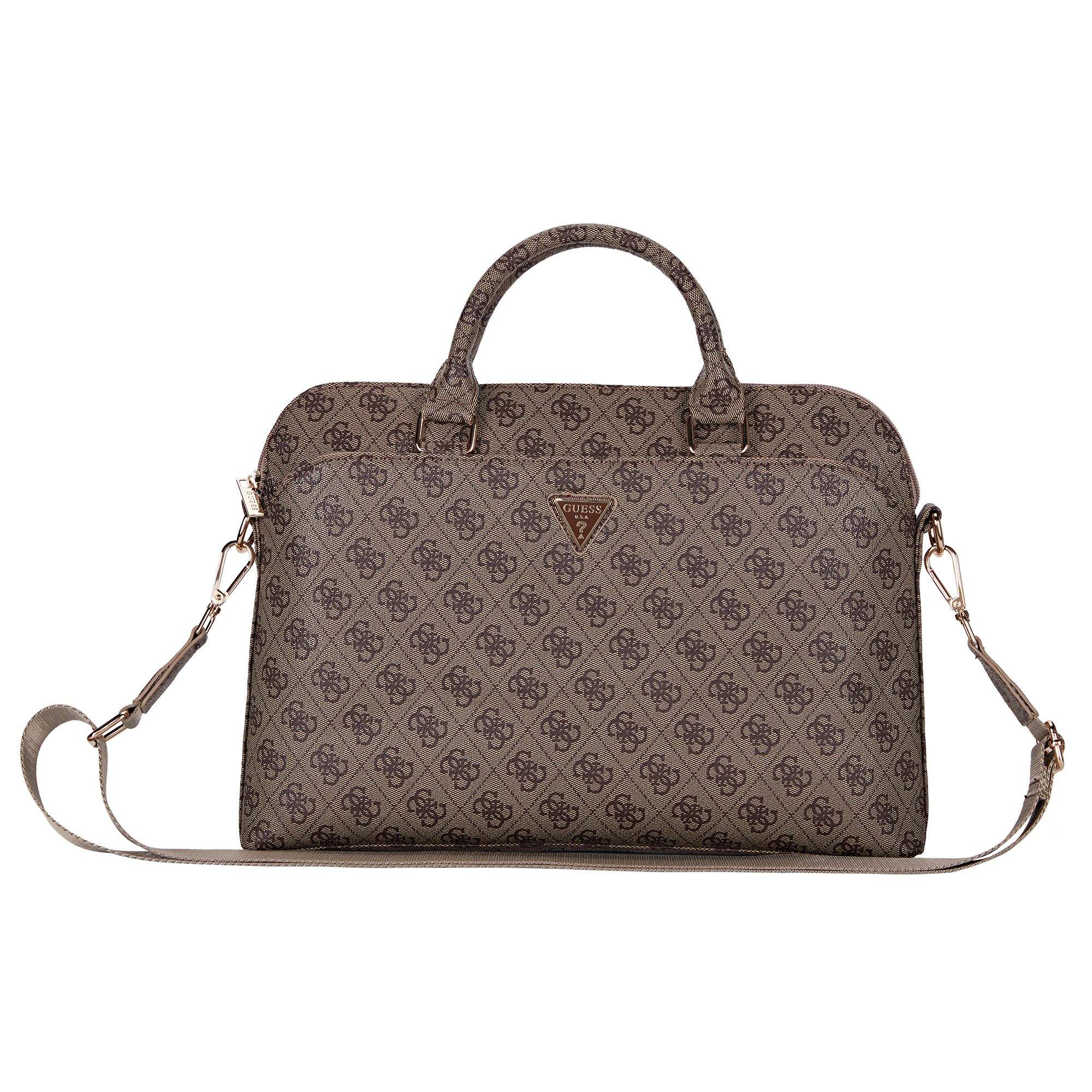 Guess Grained 4G Logo Computer Bag 15"-16" (Brown - Gucb15P4Dptw) – Θήκη για κινητό από το PhoneBazaar.gr