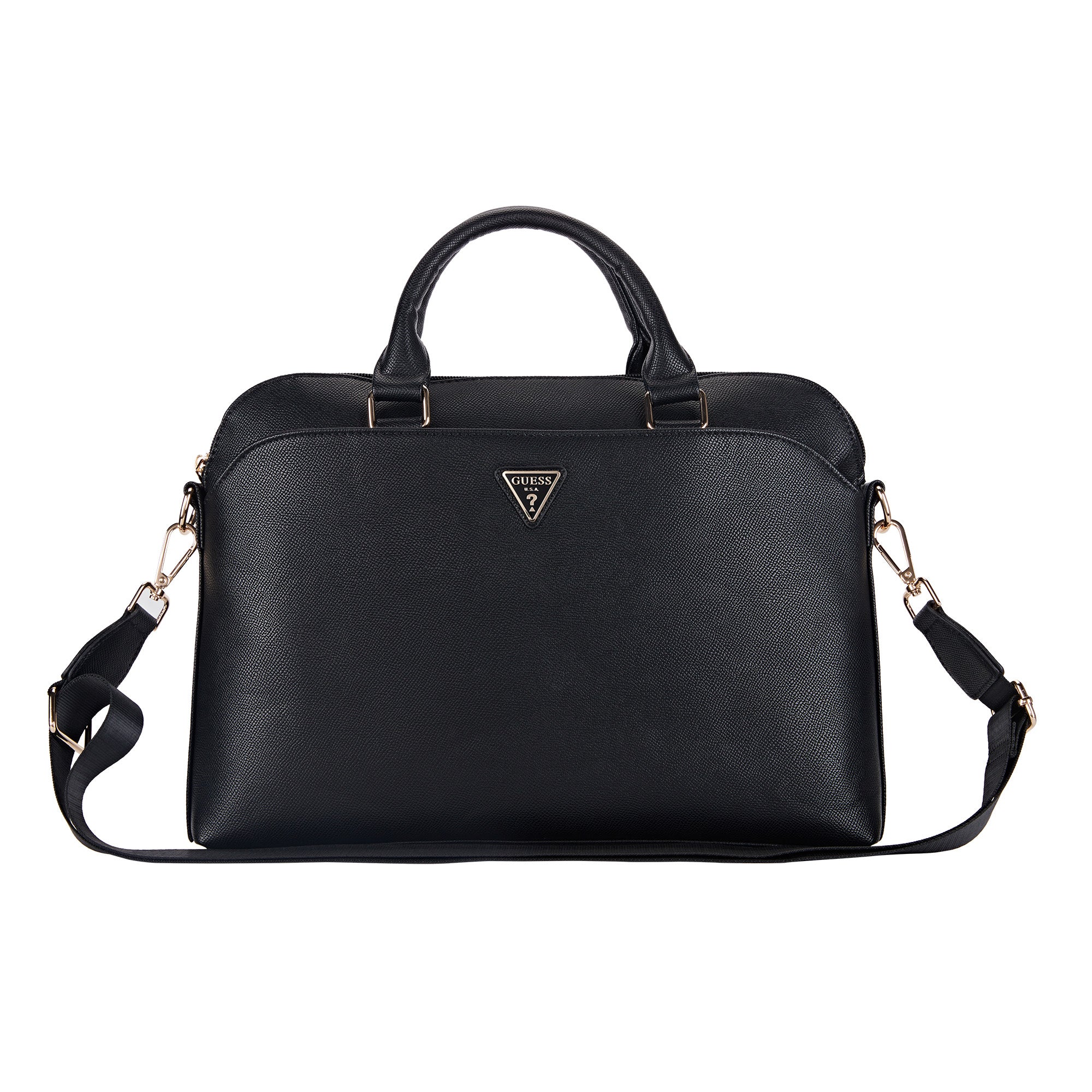 Guess Grained Triangle Logo Computer Bag 15"-16" (Black - Gucb15Pgtspsk) – Θήκη για κινητό από το PhoneBazaar.gr