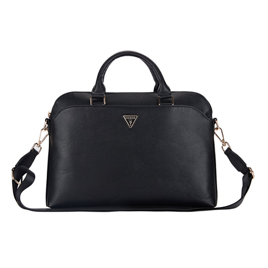 Guess Grained Triangle Logo Computer Bag 15"-16" (Black - Gucb15Pgtspsk) – Θήκη για κινητό από το PhoneBazaar.gr