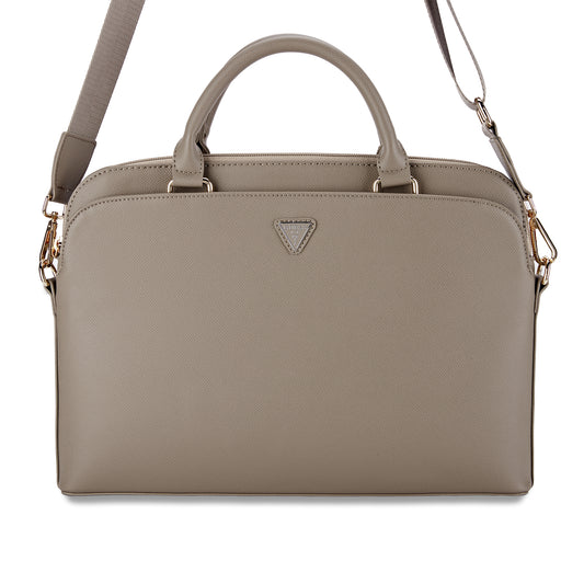 Guess Grained Triangle Logo Computer Bag 15"-16" (Brown - Gucb15Pgtspsw) – Θήκη για κινητό από το PhoneBazaar.gr