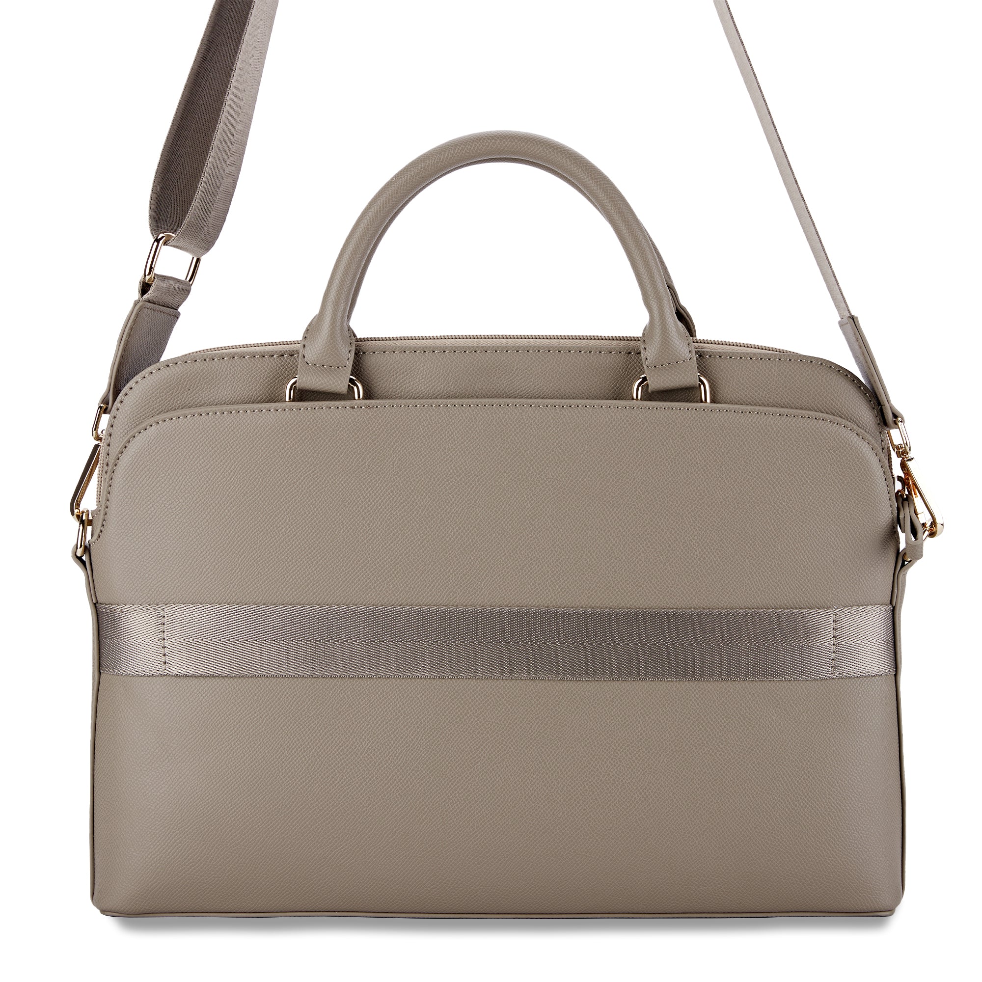 Guess Grained Triangle Logo Computer Bag 15"-16" (Brown - GUCB15PGTSPSW)