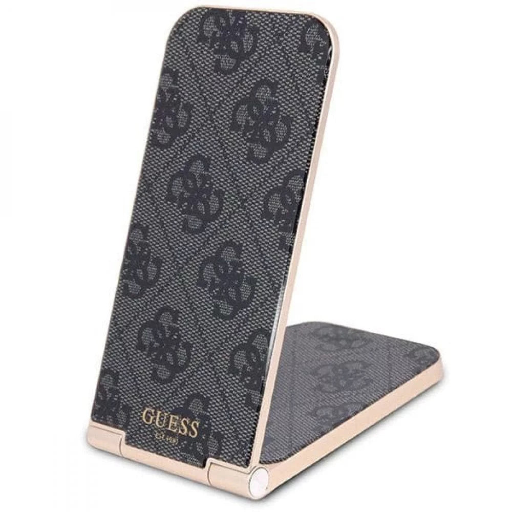 Guess “4G Logo Collection” Magnetic Desk Charger Αναδιπλούμενος Οικιακός Μαγνητικός Ταχυφορτιστής Ισχύος 15W Σε Χρώμα Γκρι (Gudcfal4Pegk) – Θήκη για κινητό από το PhoneBazaar.gr