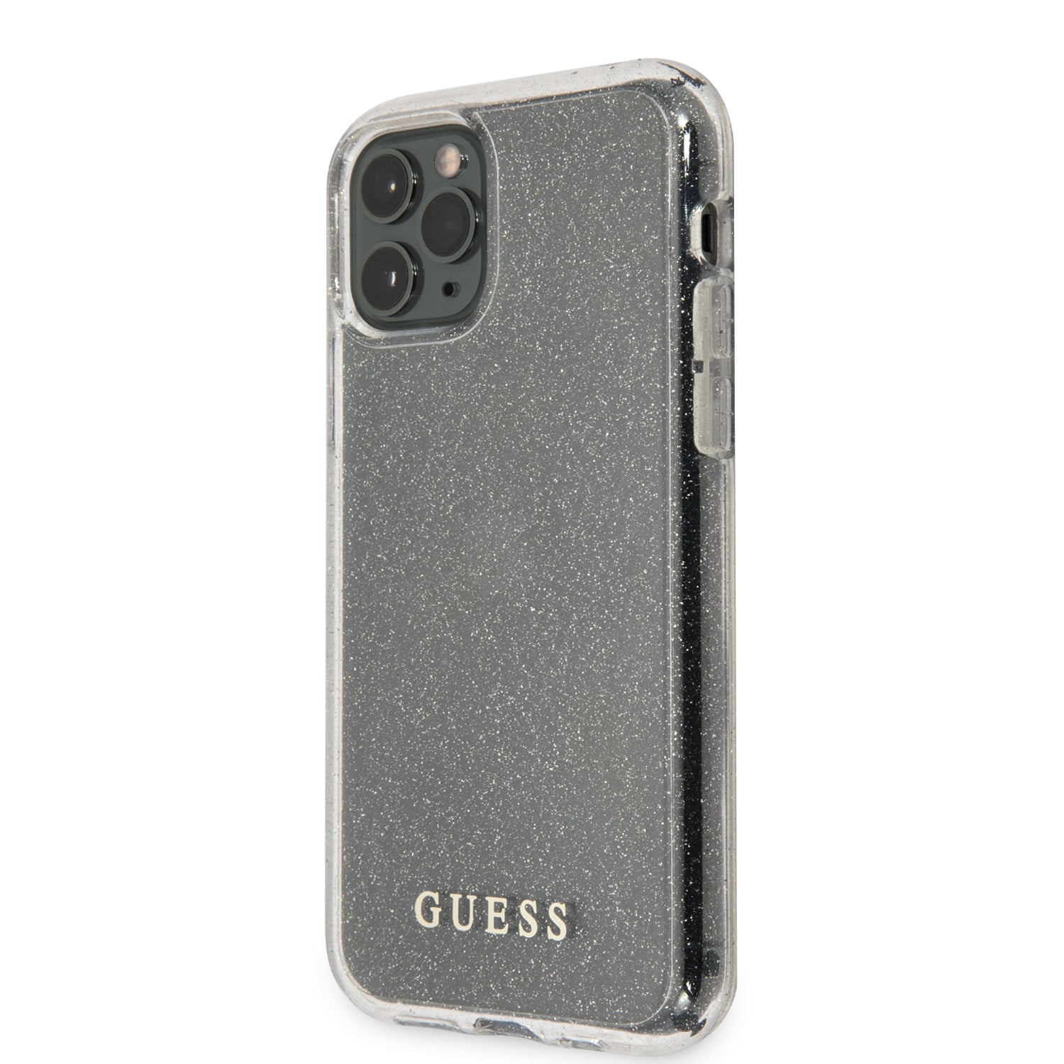 Guess "Glitter Collection" Θήκη προστασίας από σιλικόνη – iPhone 11 Pro (Clear/Glitter Silver)