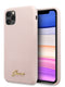 Guess “Vintage Script Gold Logo Collection” Σκληρή Θήκη Προστασίας Από Σιλικόνη – Apple Iphone 11 Pro Max (Light Pink  – Guhcn65Lslmglp) – Θήκη για κινητό από το PhoneBazaar.gr